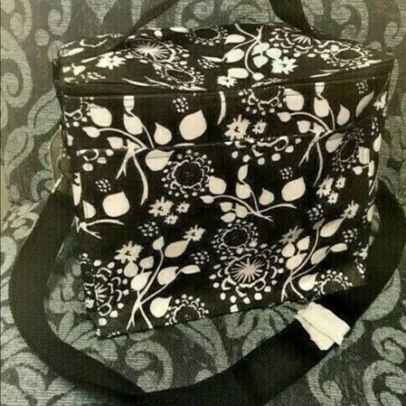 Thirty One Out N’ About Thermal #4087 BLACK FLORAL BRUSHSTROKES NIP - Picture 4 of 8